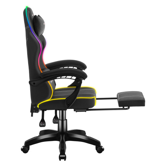 Huzaro Force 3.7 RGB Black Gaming-Stuhl