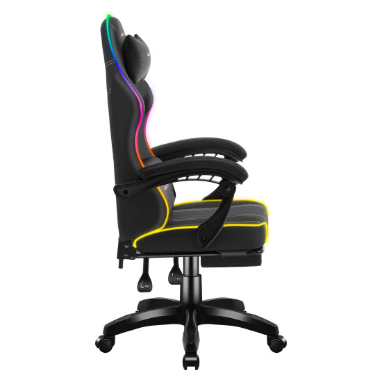 Huzaro Force 3.7 RGB Black Gaming-Stuhl