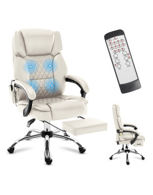 Mark Adler Boss 6.0 Beige Massage-Bürostuhl