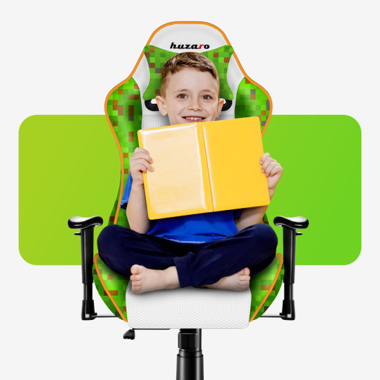 Huzaro Ranger 6.0 Pixel White Gaming-Stuhl für Kinder