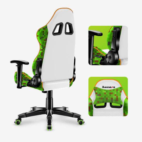 Huzaro Ranger 6.0 Pixel White Gaming-Stuhl für Kinder
