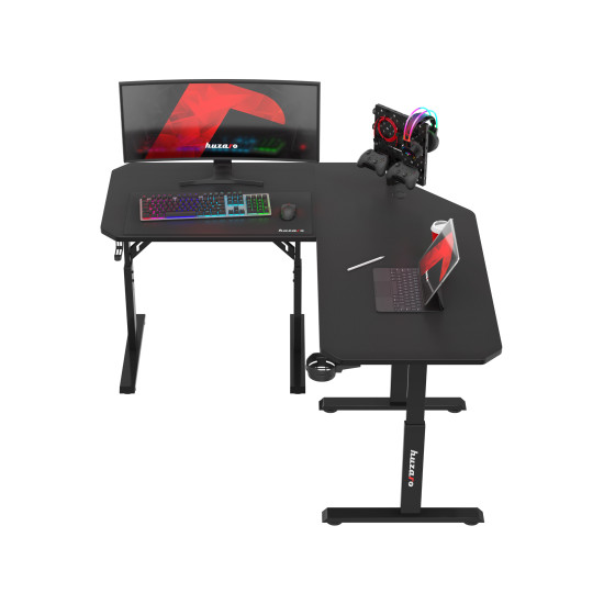 Huzaro Hero 7.3 Elektrischer Eckschreibtisch schwarz