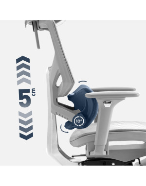 Ergonomischer Stuhl Mark Adler Expert 8.7 Grau Mesh