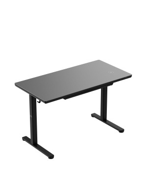 Markadler Leader 8.5 Schwarz Höhenverstellbarer Schreibtisch mit Glasplatte