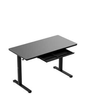 Markadler Leader 8.5 Schwarz Höhenverstellbarer Schreibtisch mit Glasplatte