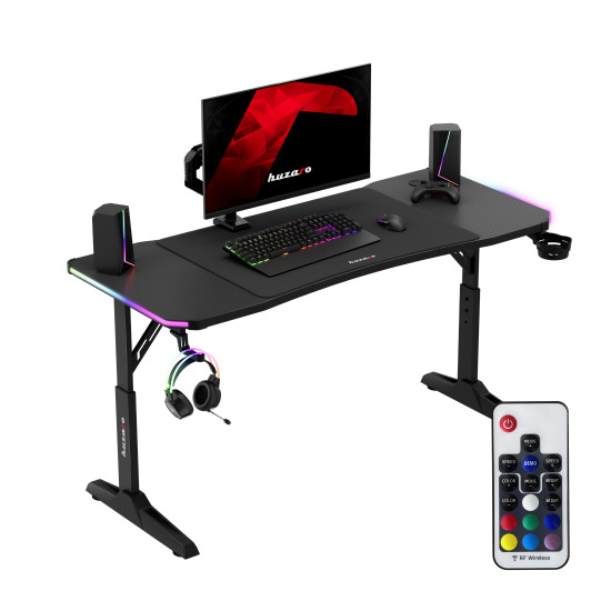 Huzaro Hero 3.6 Schwarz Gaming-Schreibtisch RGB LED