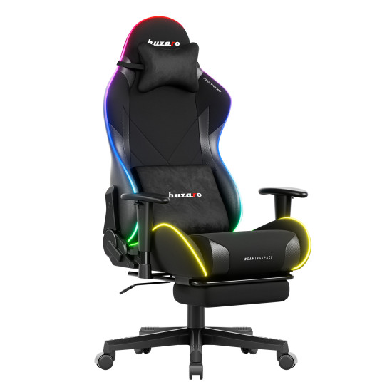 Huzaro Force 5.7 Schwarz RGB LED Gaming Stuhl
