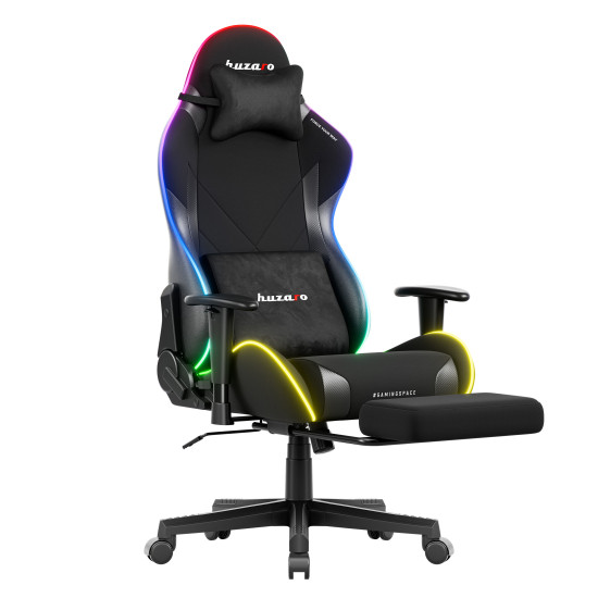 Huzaro Force 5.7 Schwarz RGB LED Gaming Stuhl