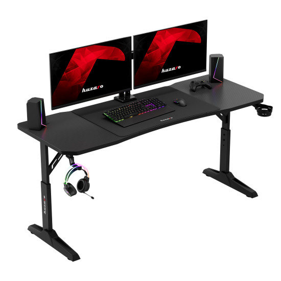 Huzaro Hero 4.6 Schwarz Gaming-Schreibtisch