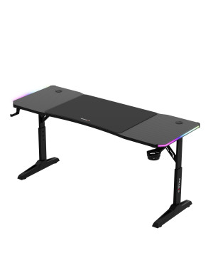 Huzaro Hero 4.6 Schwarz RGB LED Gaming-Schreibtisch