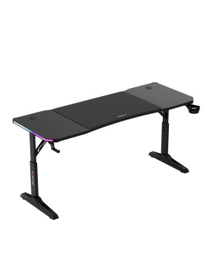 Huzaro Hero 4.6 Schwarz RGB LED Gaming-Schreibtisch