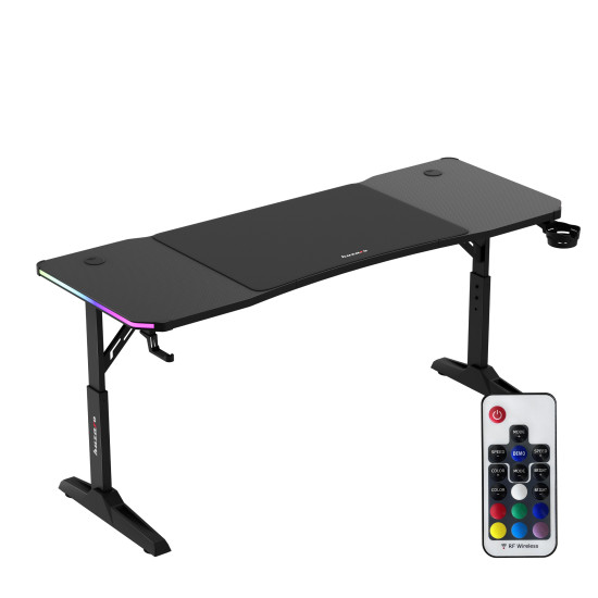 Huzaro Hero 4.6 Schwarz RGB LED Gaming-Schreibtisch