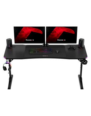 Huzaro Hero 4.6 Schwarz RGB LED Gaming-Schreibtisch
