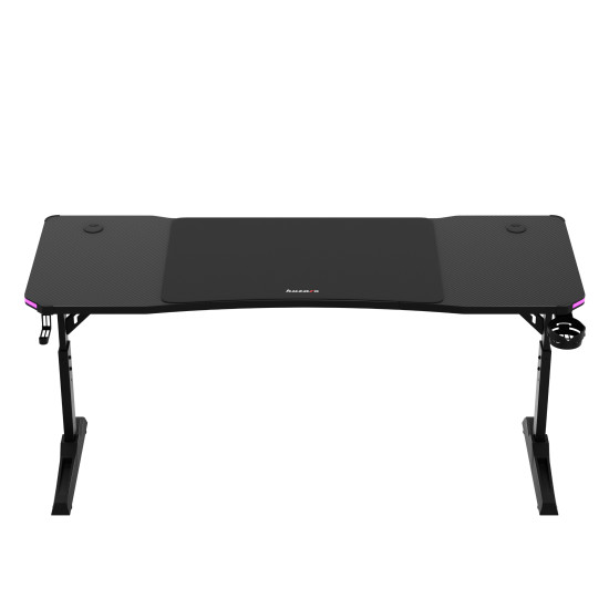 Huzaro Hero 4.6 Schwarz RGB LED Gaming-Schreibtisch