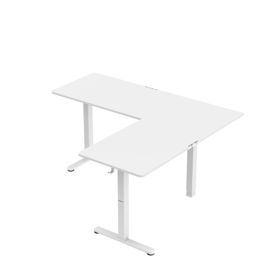Huzaro Hero 9.5 elektrischer Eckschreibtisch Weiss