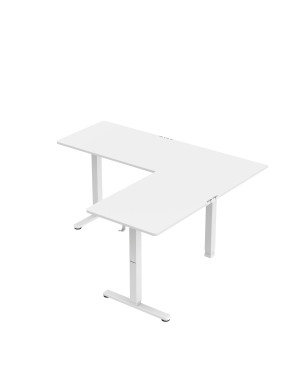Huzaro Hero 9.5 elektrischer Eckschreibtisch Weiss