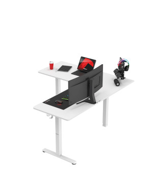 Huzaro Hero 9.5 elektrischer Eckschreibtisch Weiss