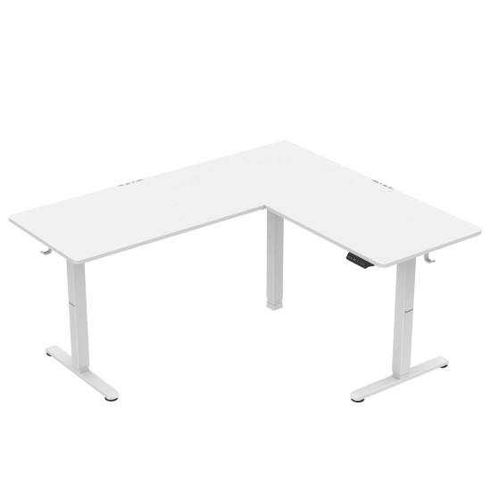 Huzaro Hero 9.5 elektrischer Eckschreibtisch Weiss