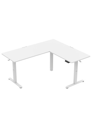 Huzaro Hero 9.5 elektrischer Eckschreibtisch Weiss