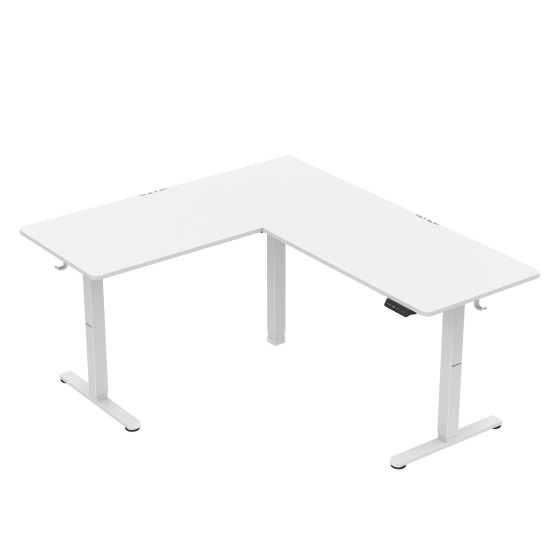 Huzaro Hero 9.5 elektrischer Eckschreibtisch Weiss