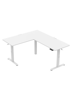 Huzaro Hero 9.5 elektrischer Eckschreibtisch Weiss