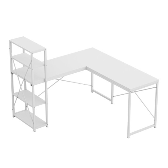 Mark Adler Leader 5.9 Weiss Eckschreibtisch