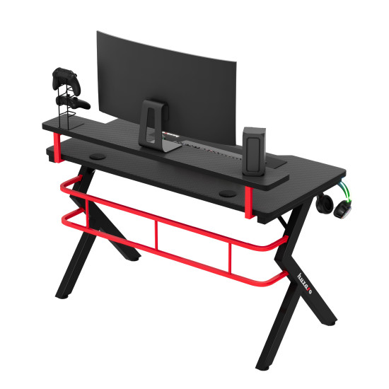 Huzaro Hero 5.0 Rot Gaming-Schreibtisch