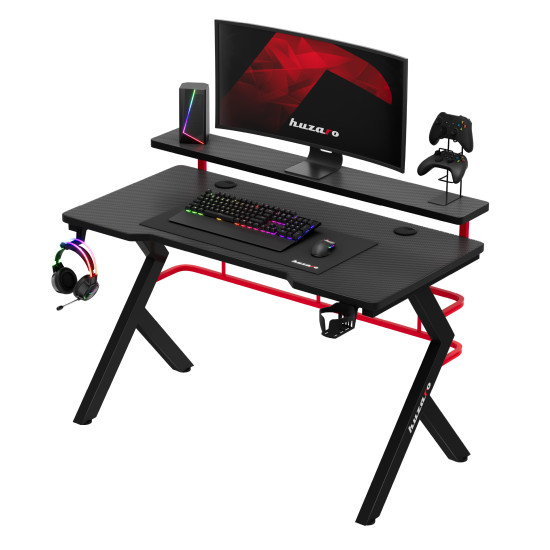 Huzaro Hero 5.0 Rot Gaming-Schreibtisch