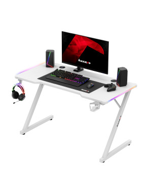 Huzaro Hero 2.5 RGB LED WHITE Gaming-Tisch