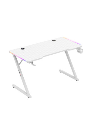 Huzaro Hero 2.5 RGB LED WHITE Gaming-Tisch