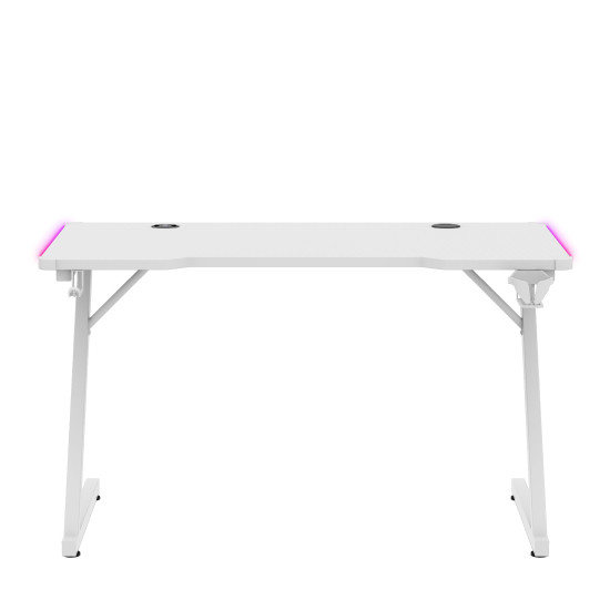 Huzaro Hero 2.5 RGB LED WHITE Gaming-Tisch