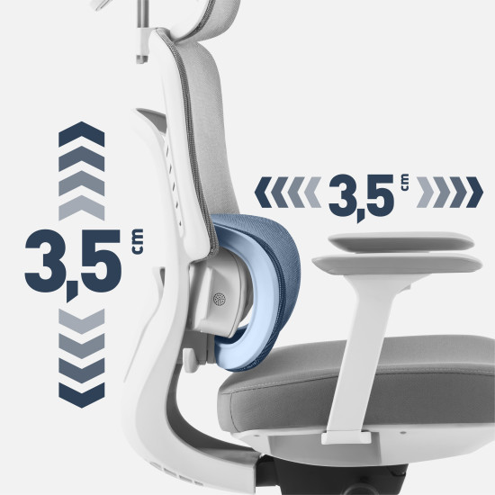 Mark Adler Visioner 6.1 Grau Massage-Bürostuhl