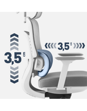 Mark Adler Visioner 6.1 Grau Massage-Bürostuhl