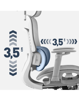 Mark Adler Visioner 8.3 Grau Massage-Bürostuhl