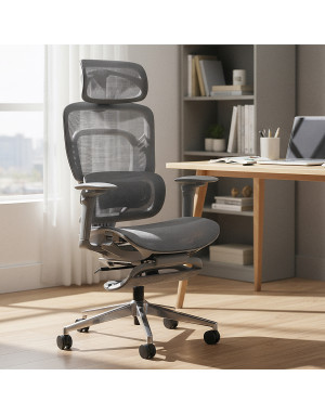 Mark Adler Visioner 8.3 Grau Massage-Bürostuhl