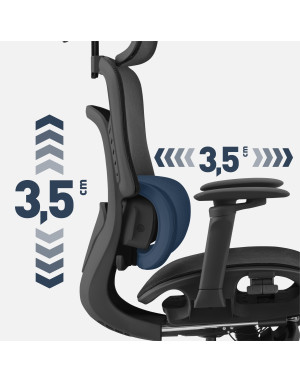 Mark Adler Visioner 8.3 Schwarz Massage-Bürostuhl