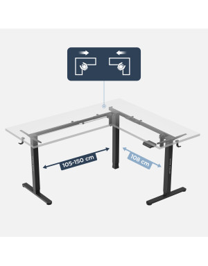 Mark Adler Xeno 7.6 Elektrischer Schreibtischrahmen mit zwei Motoren