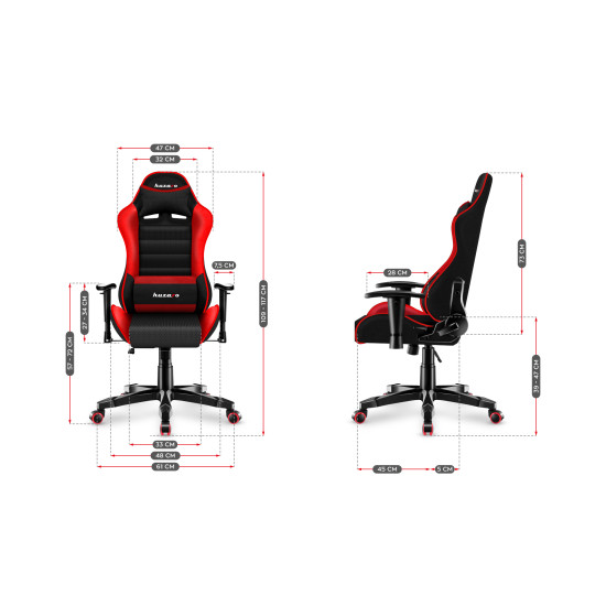 HUZARO RANGER 6.0 Rot Mesh Gaming Stuhl für Kinder