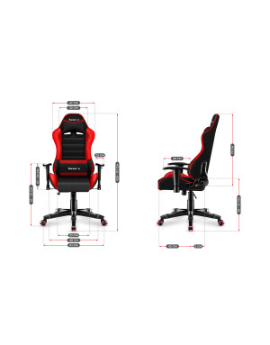 HUZARO RANGER 6.0 Rot Mesh Gaming Stuhl für Kinder