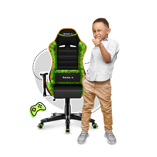 HUZARO RANGER 6.0 Pixel Mesh Gaming Stuhl für Kinder