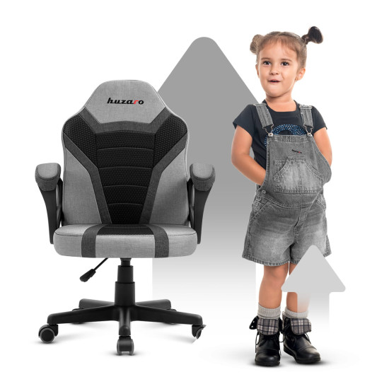 HUZARO RANGER 1.0 Grau Mesh Gaming Stuhl für Kinder