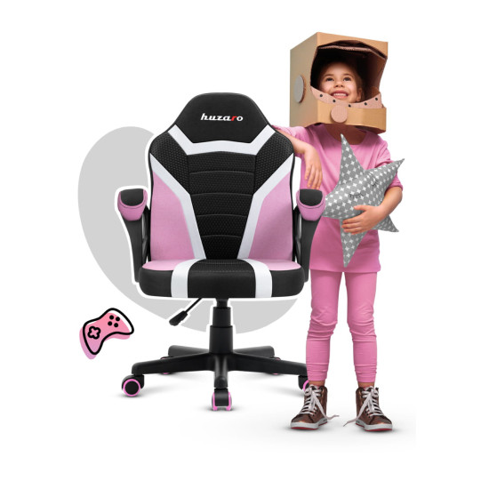 HUZARO RANGER 1.0 Rosa Mesh Gaming Stuhl für Kinder