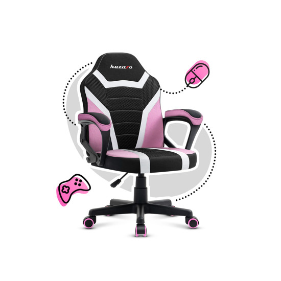 HUZARO RANGER 1.0 Rosa Mesh Gaming Stuhl für Kinder