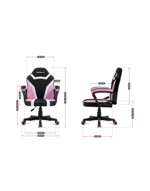 HUZARO RANGER 1.0 Rosa Mesh Gaming Stuhl für Kinder