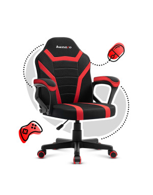 HUZARO RANGER 1.0 Rot Mesh Gaming Stuhl für Kinder