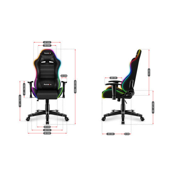 HUZARO RANGER 6.0 RGB Mesh Gaming-Stuhl für Kinder