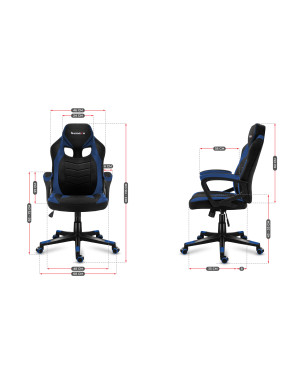 HUZARO FORCE 2.5 Blau Mesh Gaming Stuhl