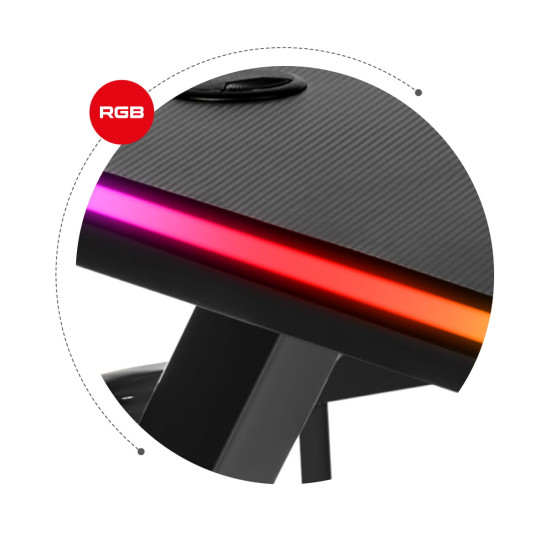 Huzaro Hero 5.0 RGB-LED-Gaming-Tisch