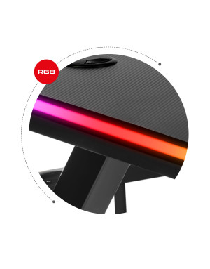 Huzaro Hero 5.0 RGB-LED-Gaming-Tisch