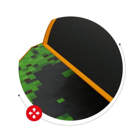 Huzaro FloorMat 4.0 Pixel Gaming-Matte unter dem Stuhl